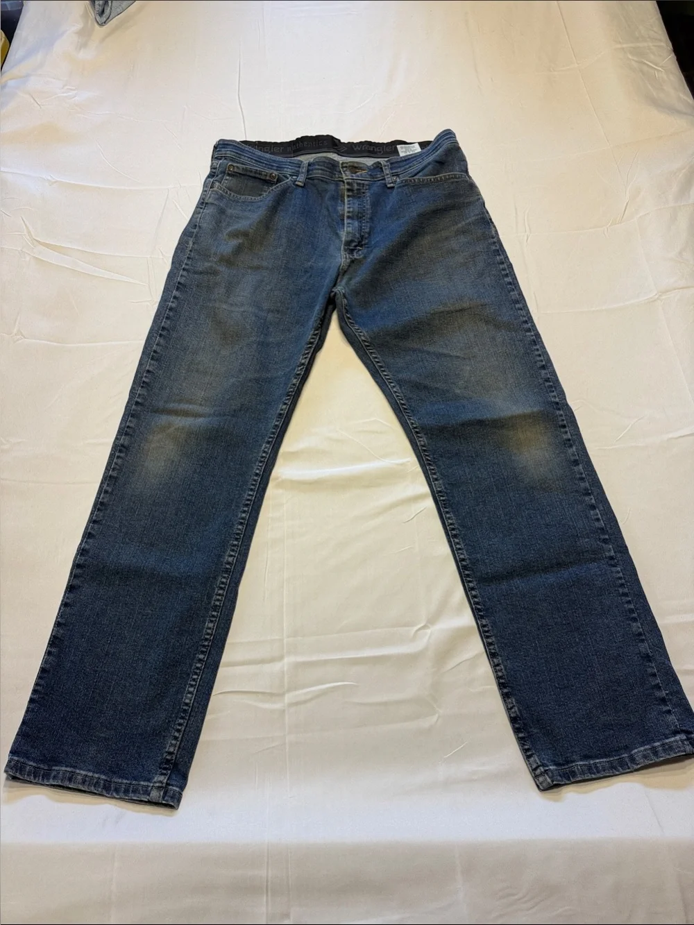 Wrangler Blue Straight-Leg Jeans